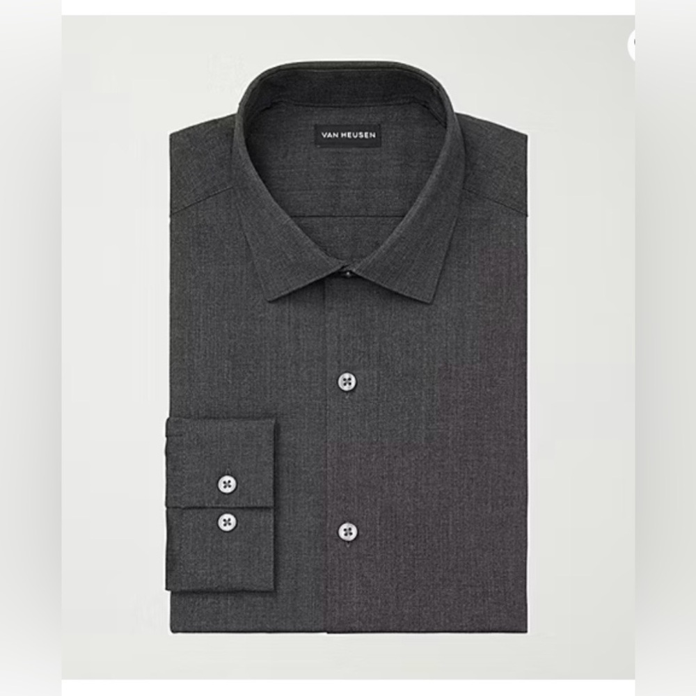Van Heusen Men's Dark Gray Dress Shirt